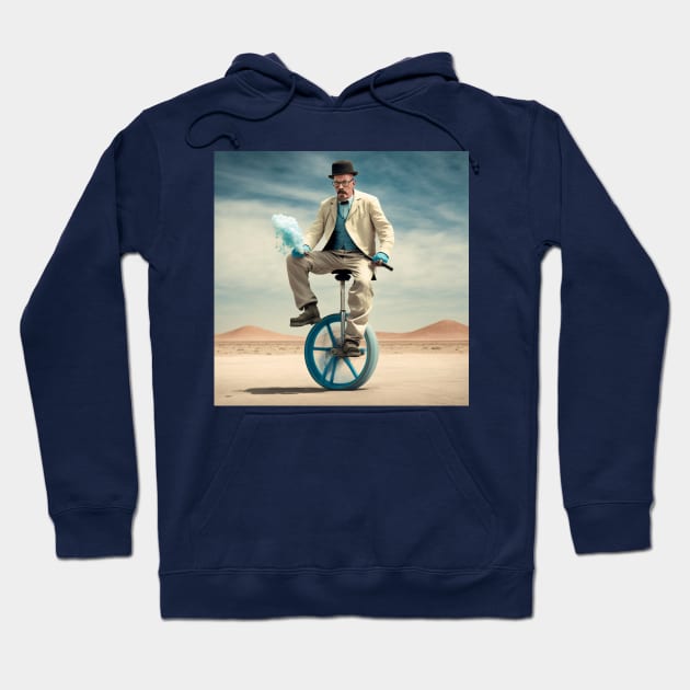 Walter White Riding an Unicycle Hoodie by MAPublishings